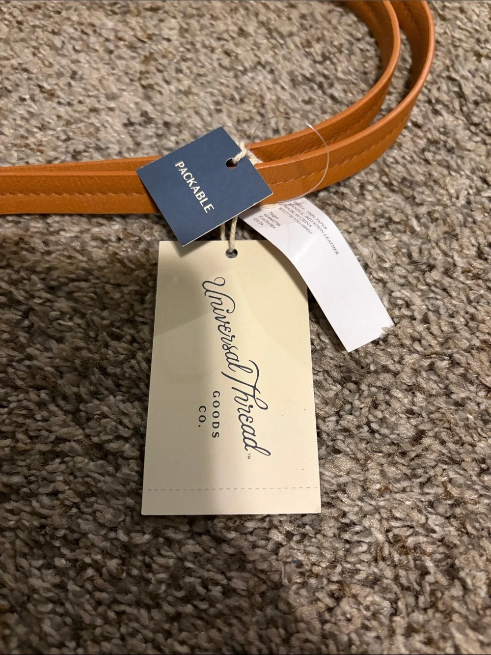 Universal Thread Cream Woven Tote with Tan Handles - Picture 3 of 4